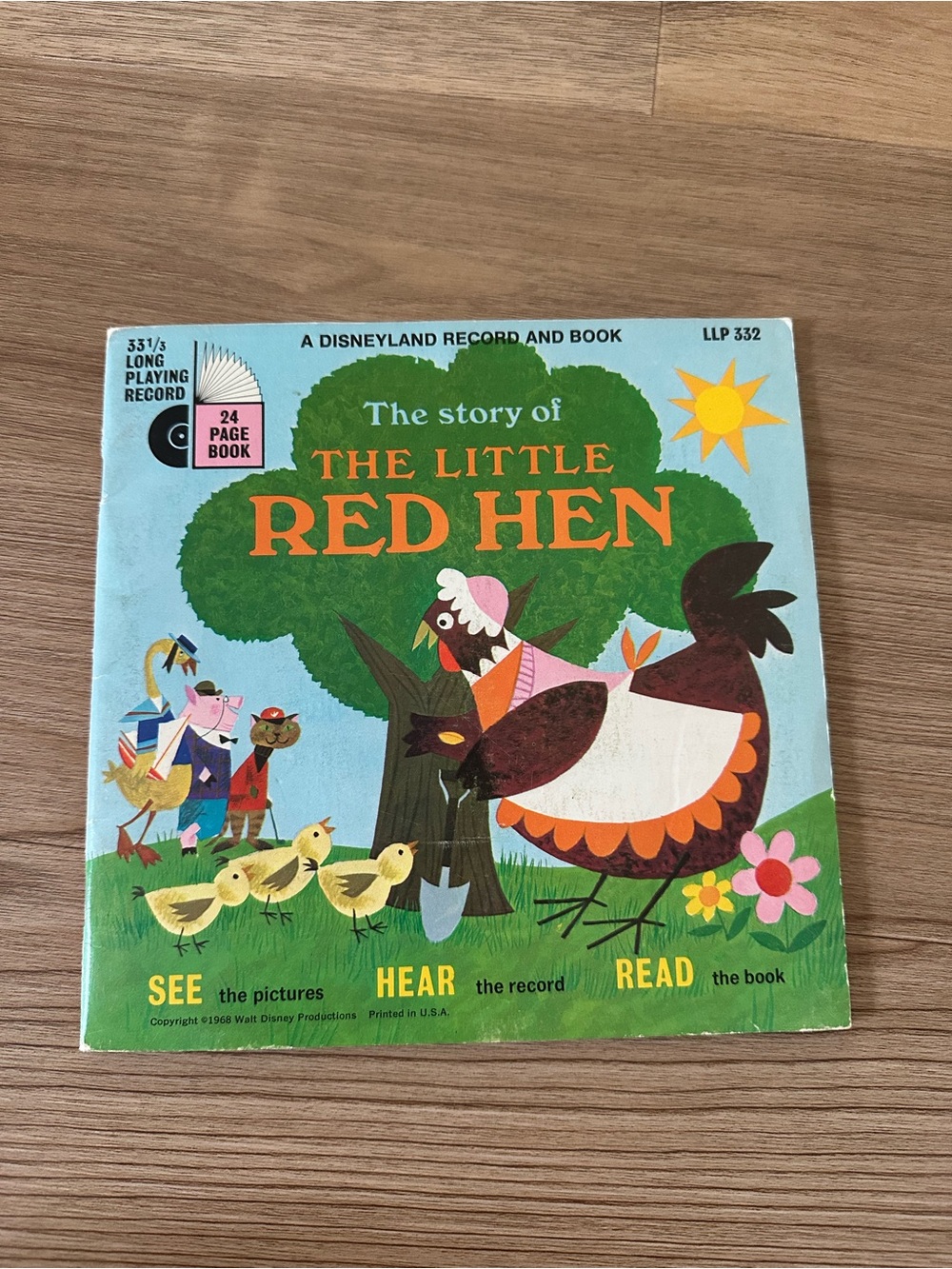 Disney The Little Red Hen Book & Record